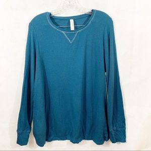 CACIQUE Waffle Sleep Top